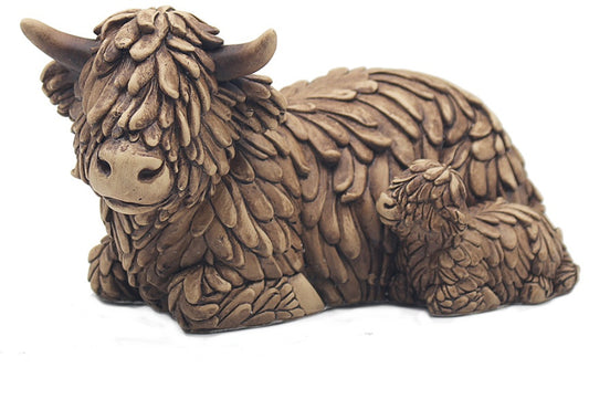 Hughie Highland Cow & Calf Large