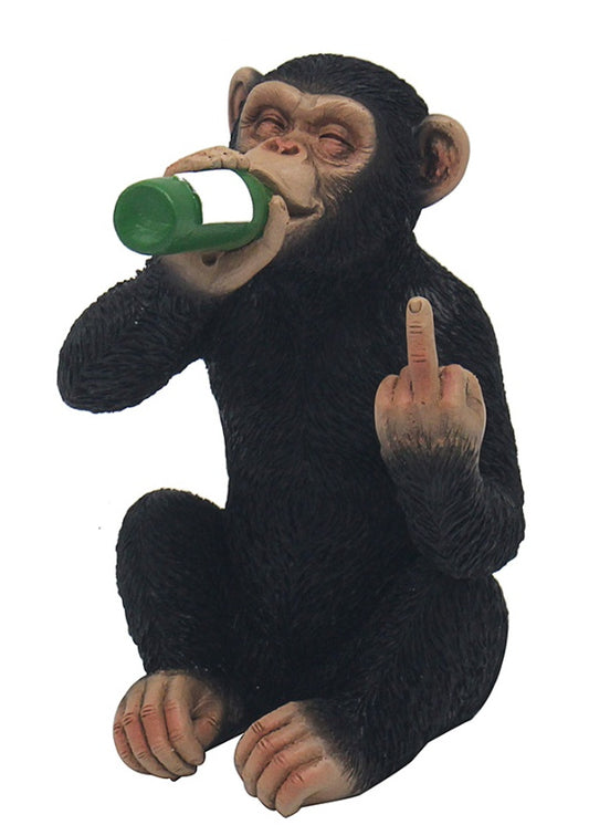 Cheeky monkey drinking